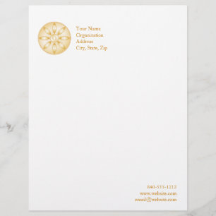 Buddhism Symbol Letterhead