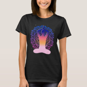 Buddhism Yogi Namaste Colourful Mandala Zen Buddhi T-Shirt