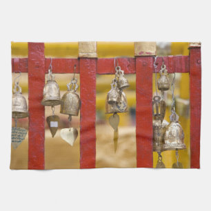 Buddhist Bells at Doi Suthep Temple Kitchen Towel