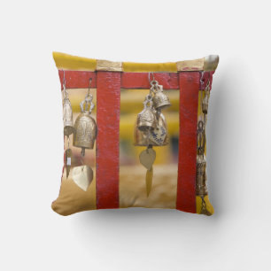 Buddhist Bells at Doi Suthep Temple Throw Pillow