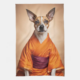 Buddhist Brazilian Terrier Kitchen Towel