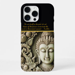 Buddhist Carving of a Serene Figure. Generative AI iPhone 16 Pro Max Case
