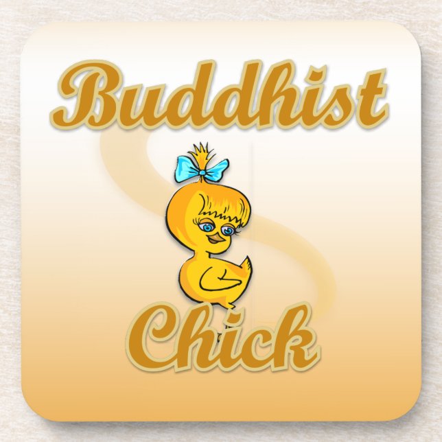 Buddhist Chick Coaster (Front)