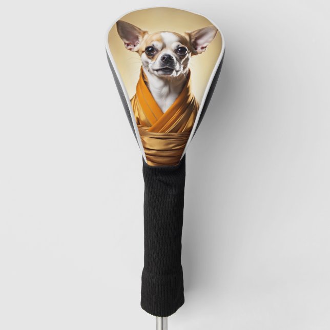 Buddhist Chihuahua Golf Head Cover (Front)