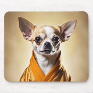 Buddhist Chihuahua Mouse Pad
