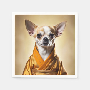 Buddhist Chihuahua Napkin