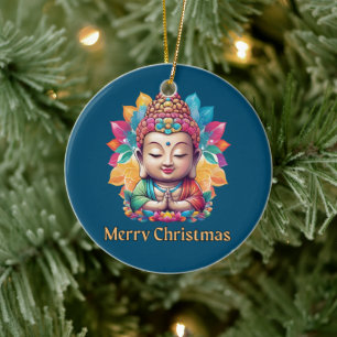 Buddhist Christmas Ceramic Ornament