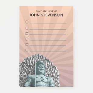 Buddhist Deity Fudo Myo-o Checklist Post-it Notes