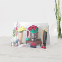 Buddhist Elf Christmas Card