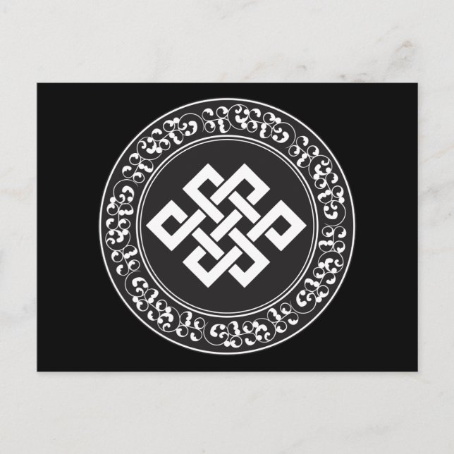 Buddhist Endless Knot Postcard (Front)