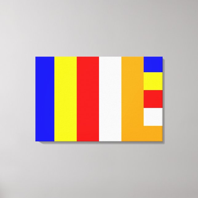 Buddhist Flag Canvas Print (Front)