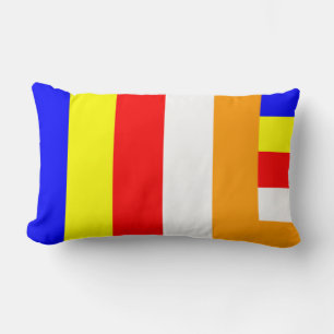 Buddhist Flag Lumbar Pillow