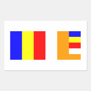 Buddhist Flag Sticker