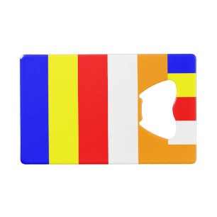 Buddhist Flag Wallet Bottle Opener