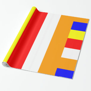 Buddhist Flag Wrapping Paper