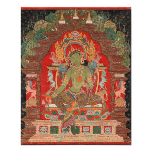Buddhist Green Tara Newari Style  Photo Print
