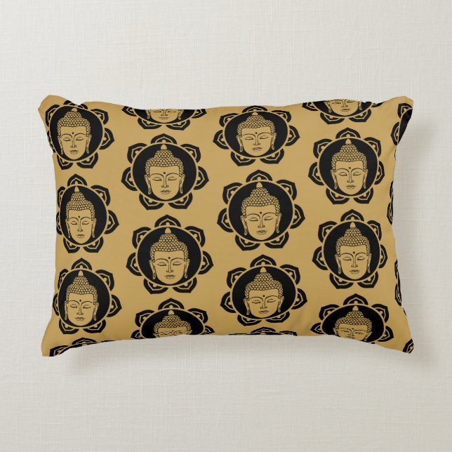 Buddhist holidays accent pillow (Front)