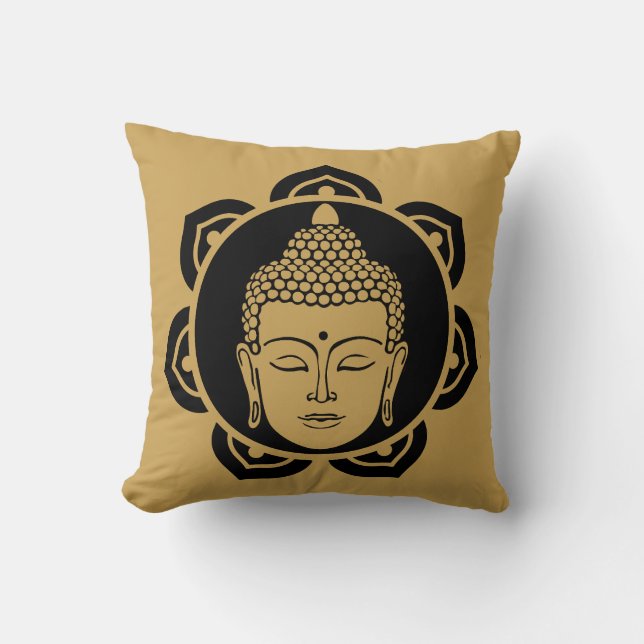 Buddhist holidays throw pillow (Front)