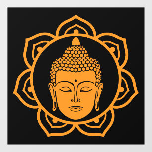 Buddhist Home Wall Decor Window Cling