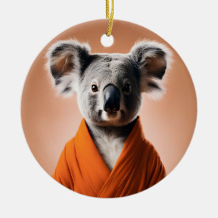 Buddhist Koala Ceramic Ornament