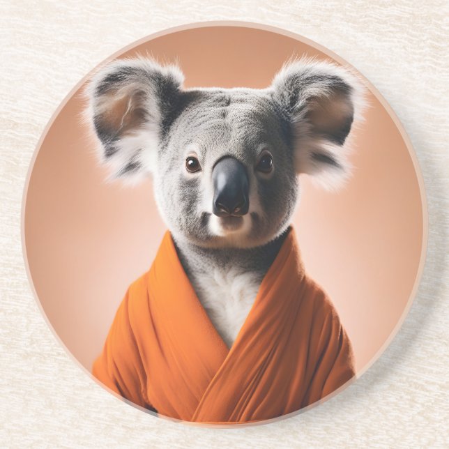 Buddhist Koala Coaster (Front)