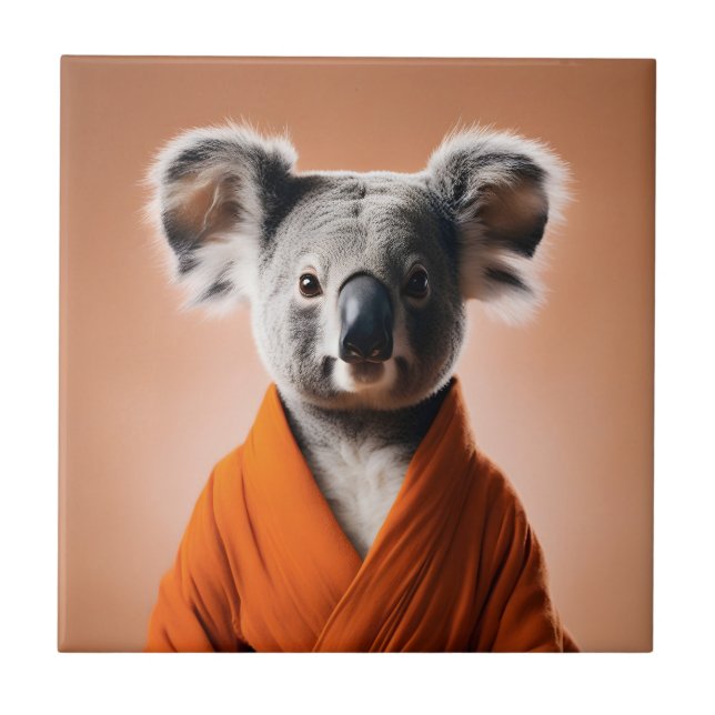 Buddhist Koala Tile (Front)