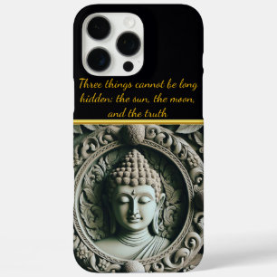 Buddhist Leaf and Orb Carving AI iPhone 16 Pro Max Case