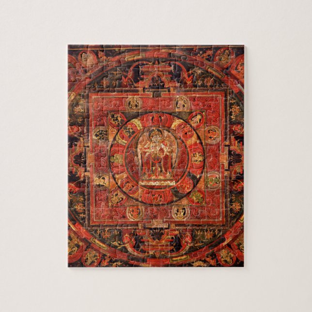Buddhist Mandala of Compassion Jigsaw Puzzle (Vertical)