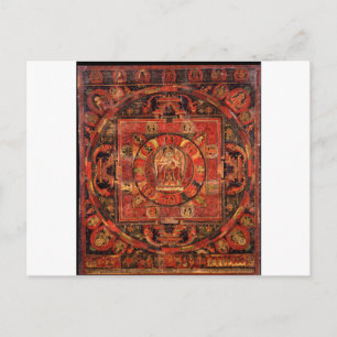Buddhist Mandala of Compassion Postcard