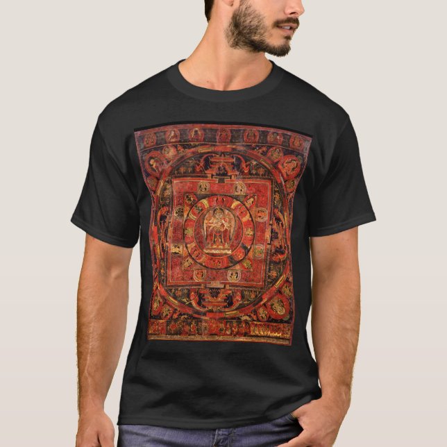 Buddhist Mandala of Compassion T-Shirt (Front)