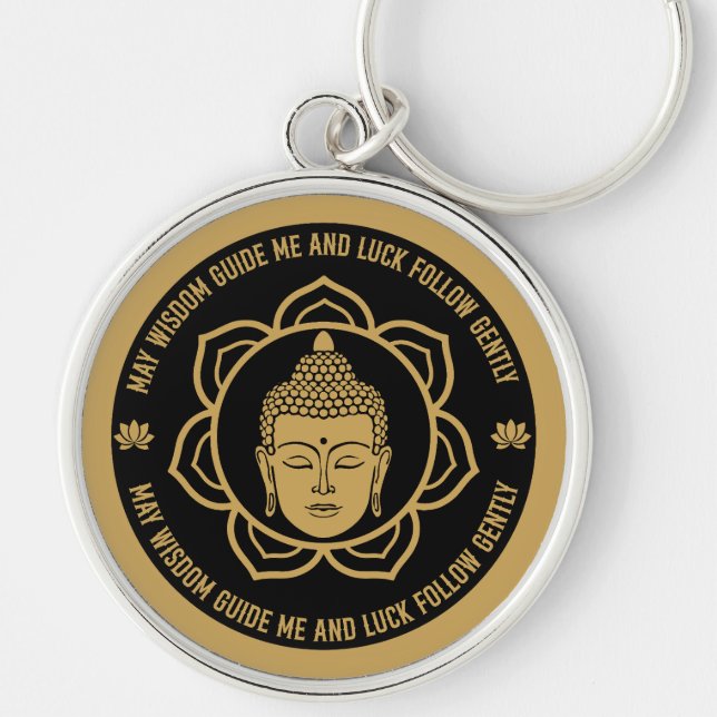 Buddhist Mantra Luck Gift Keychain (Front)