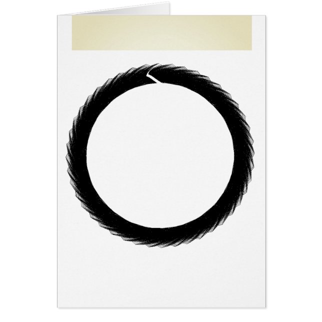 Buddhist Math Enso Circle Card (Front)