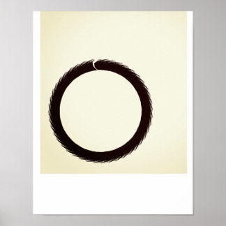 Buddhist Mathematical Enso Circle, Poster (Matte)