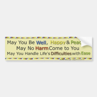 Buddhist Metta Chant Bumper Sticker
