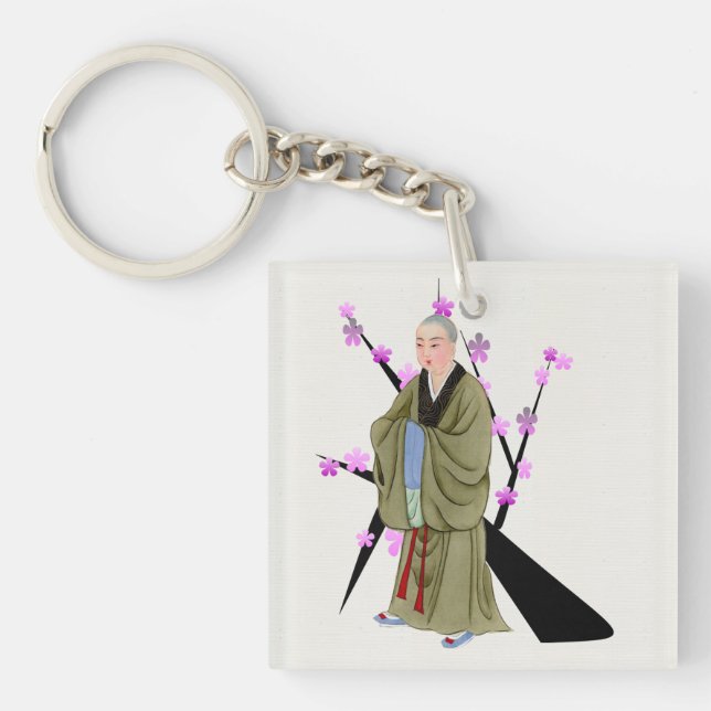 Buddhist Monk Keychain (Front)