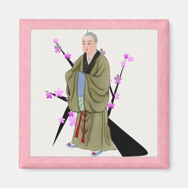 Buddhist Monk Magnet (Front)