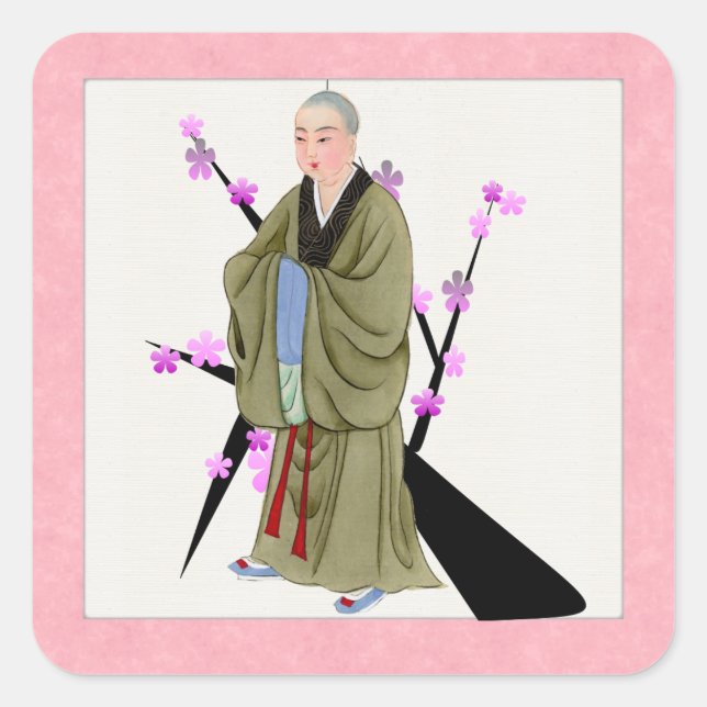 Buddhist Monk Sticker (Front)
