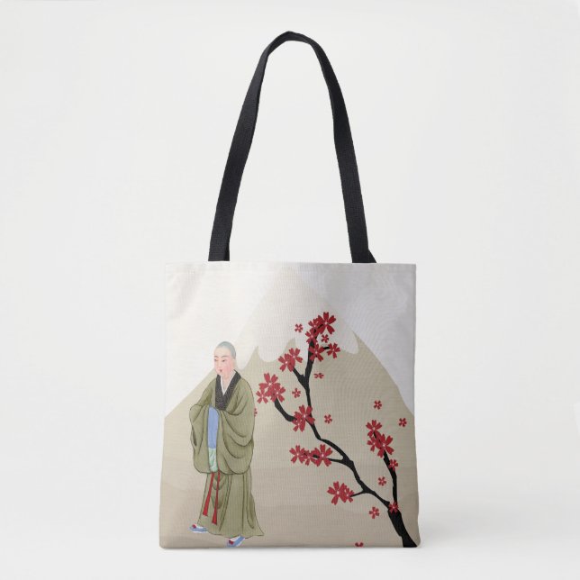 Buddhist Monk Tote Bag (Front)