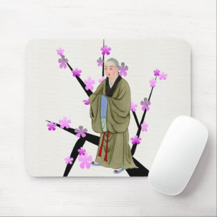 Buddhist Monk Woman's Mouse Pad