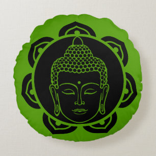 Buddhist Nirvana Day Round Pillow
