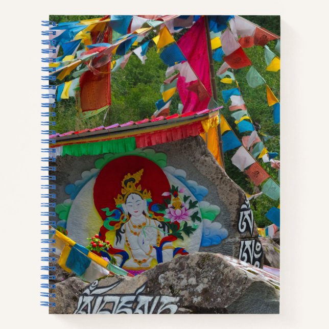 Buddhist Painting on Rocks Notebook (Front)