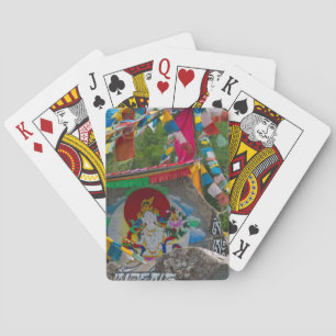 Buddhist Painting on Rocks Playing Cards
