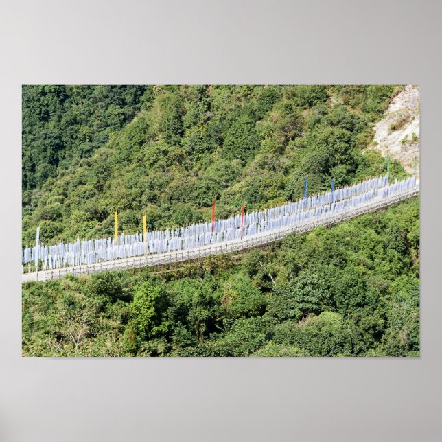 Buddhist Prayer Flags - Bhutan Poster (Front)