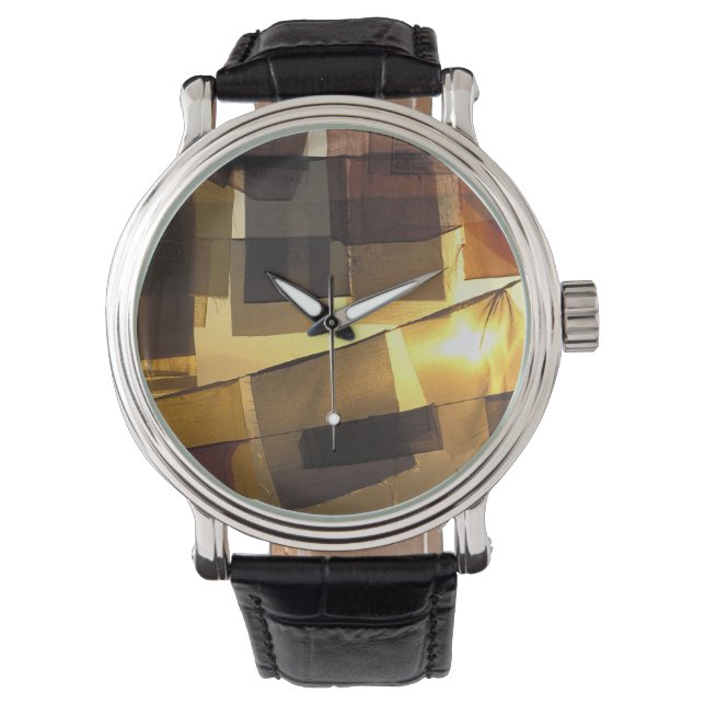 Buddhist prayer flags in the sunset, watch (Front)