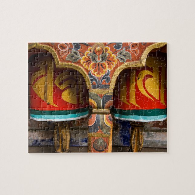 Buddhist praying role, bhutan jigsaw puzzle (Horizontal)