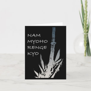 Buddhist Quotes - Nam Myoho Renge Kyo - Buddha Card