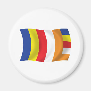 Buddhist Religion Flag Magnet