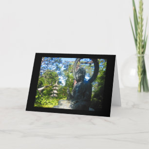 buddhist statue card