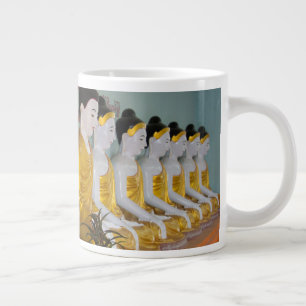 Buddhist statues in Umin Thounzeh Large Coffee Mug