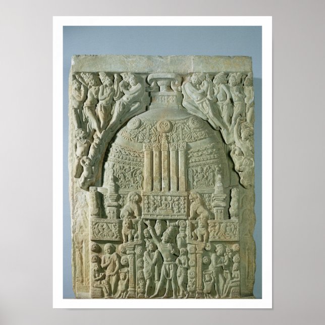 Buddhist stupa, Nagarjunakonda (limestone) Poster (Front)